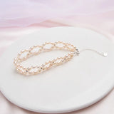 3-4mm Freshwater Pearl 925 Sterling Silver Bracelet for Women