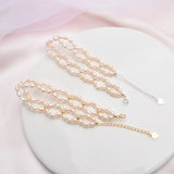 3-4mm Freshwater Pearl 925 Sterling Silver Bracelet for Women