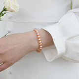 Baroque Pearl Bracelet with 925 Silver Button