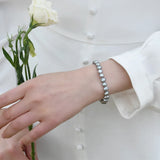 Baroque Pearl Bracelet with 925 Silver Button