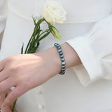 Baroque Pearl Bracelet with 925 Silver Button