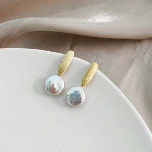 Freshwater Pearl 925 Sterling Silver Earrings Women