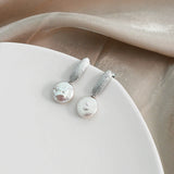 Freshwater Pearl 925 Sterling Silver Earrings Women