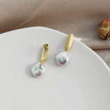Freshwater Pearl 925 Sterling Silver Earrings Women