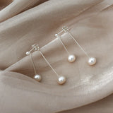Freshwater Pearl 925 Sterling Silver Earrings for Girls