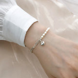 Freshwater Pearl Silver Bracelet with Women