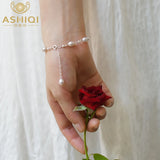 Freshwater Pearl Bracelet 925 Sterling Silver Beads Jewelry for Women