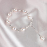 Freshwater Pearl Bracelet 925 Sterling Silver Beads Jewelry for Women