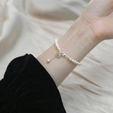 Freshwater Pearl Bracelet 925 Sterling Silver Women's Bracelet