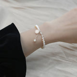 Freshwater Pearl Bracelet 925 Sterling Silver Women's Bracelet