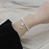 Freshwater Pearl Bracelet 925 Sterling Silver Women's Bracelet