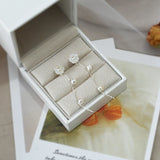 Freshwater Pearl Earrings 925 Sterling Silver Flower Long for Girls