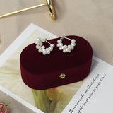 Freshwater Pearl Earrings 925 Sterling Silver Retro Jewelry for Women