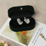 Freshwater Pearl Earrings 925 Sterling Silver Retro Jewelry for Women