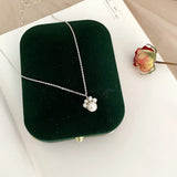 Freshwater Pearl Kitten Claw Necklace 925 Sterling Silver Chain for Women