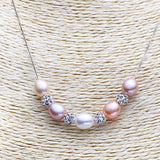 925 Silver Pendant Natural Pearl Necklace for Women