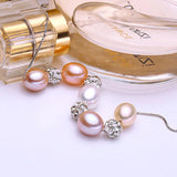 925 Silver Pendant Natural Pearl Necklace for Women
