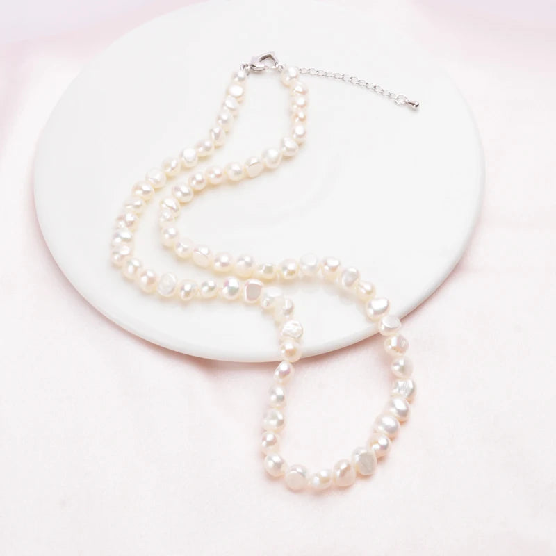 Natural Freshwater Pearl Necklace for Women Baroque Pearl Jewelry