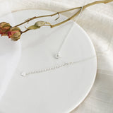 925 Sterling Silver Chain Necklace with Freshwater Pearl Jewelry