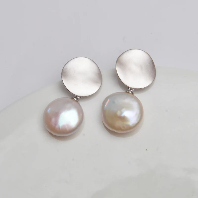 925 Silver Earring Freshwater Pearl Jewelry Women