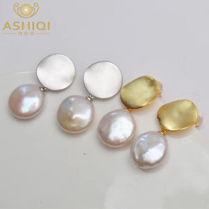 925 Silver Earring Freshwater Pearl Jewelry Women
