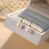 925 Sterling Silver Pearl Drop Earrings for Women Gift