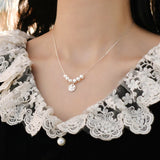 925 Silver Freshwater Pearl Necklace Women's Jewelry