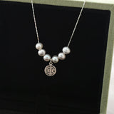 925 Silver Freshwater Pearl Necklace Women's Jewelry
