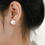 925 Silver Freshwater Pearl Stud Earrings for Women