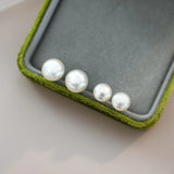 925 Silver Freshwater Pearl Stud Earrings for Women