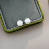 925 Silver Freshwater Pearl Stud Earrings for Women