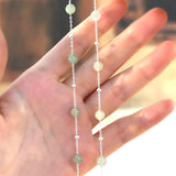 Genuine 925 Sterling Silver Jade Bracelet for Women