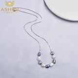925 Silver Necklace with Baroque Pearl Pendant Jewelry
