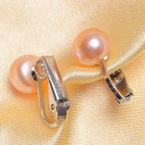 925 Sterling Silver Pearl Clip-On Earrings for Women