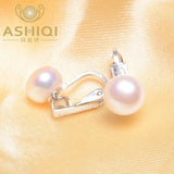 925 Sterling Silver Pearl Clip-On Earrings for Women