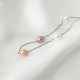925 Sterling Silver 7-8mm White Freshwater Pearl Necklace
