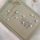Baroque Pearl Necklace 925 Sterling Silver Wedding Jewelry