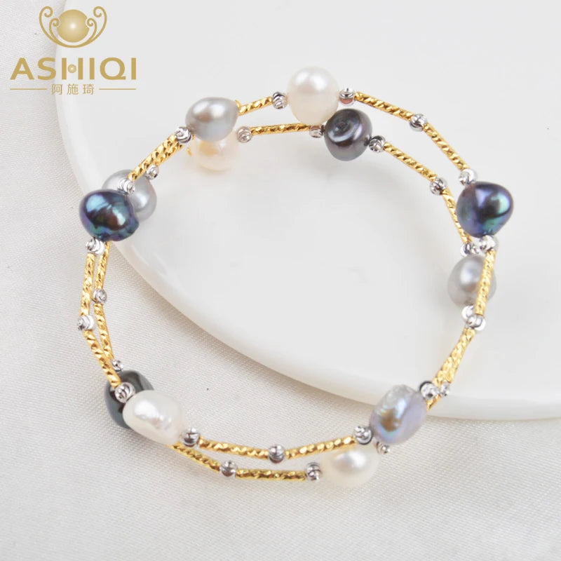 Baroque Pearl Bracelets for Women - Natural Freshwater Jewelry Gift
