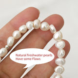 Freshwater Baroque Pearl Bracelet 925 Silver Jewelry Gift