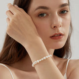 Freshwater Baroque Pearl Bracelet 925 Silver Jewelry Gift