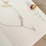 Freshwater Pearl 925 Silver Necklace Pendant Wedding Jewelry for Women