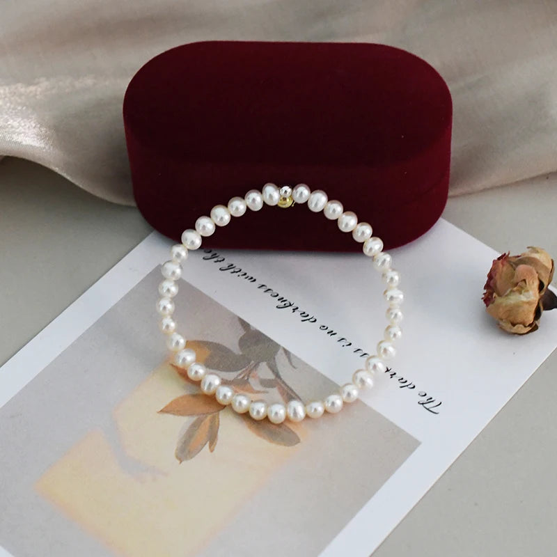 Natural Freshwater Pearl Bracelet for Women Gift