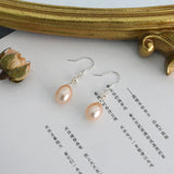 Freshwater Pearl Drop 925 Silver Earrings for Women Mother