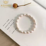 Freshwater Pearl Elastic Bracelet Growth Pattern Women Jewelry Gift
