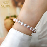 Natural Freshwater Pearl Purple Pink Bracelet Women Gift