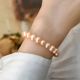 Natural Freshwater Pearl Purple Pink Bracelet Women Gift