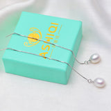 Freshwater Pearl Earrings 925 Silver Jewelry Women