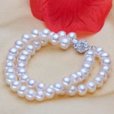 Freshwater Pearl Bracelet Women Multi-layer Jewelry