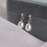 Freshwater Pearls Drop Earrings 925 Sterling Silver Jewelry