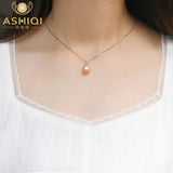 Freshwater Pearl 925 Silver Pendant Necklace for Women